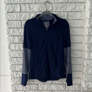 Danskin Now Navy and Gray Pullover